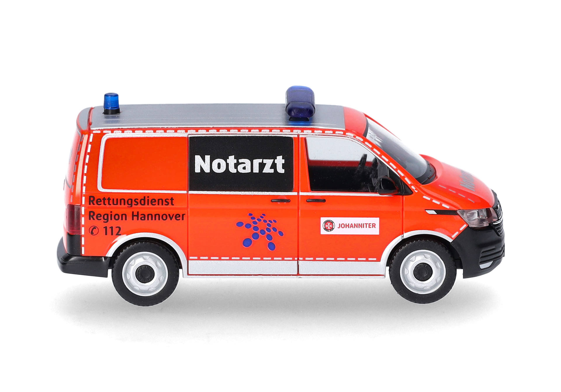 Volkswagen (VW) T6.1 Bus, Notarzteinsatzfahrzeug "Rettungsdienst Region Hannover/ Johanniter" (Niedersachsen/Hannover)