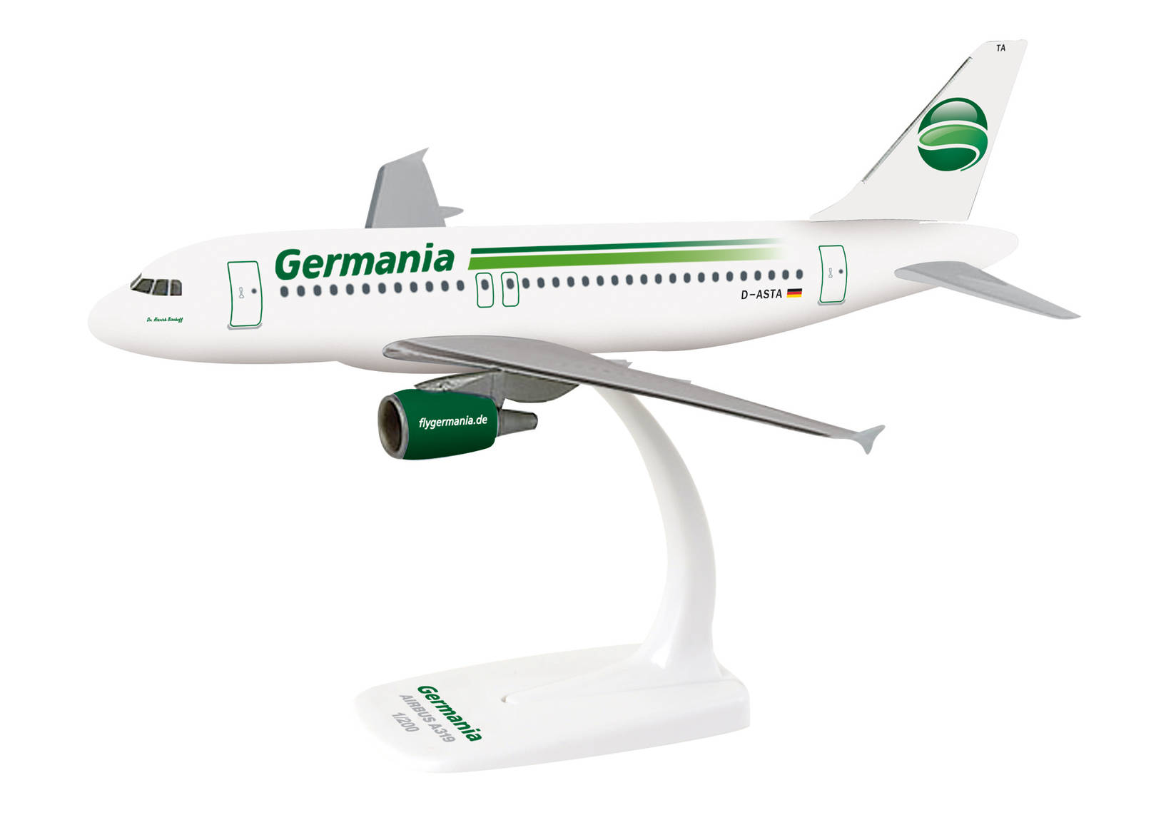 Germania Airbus A319. This item comes / came in Wooster branded packaging.