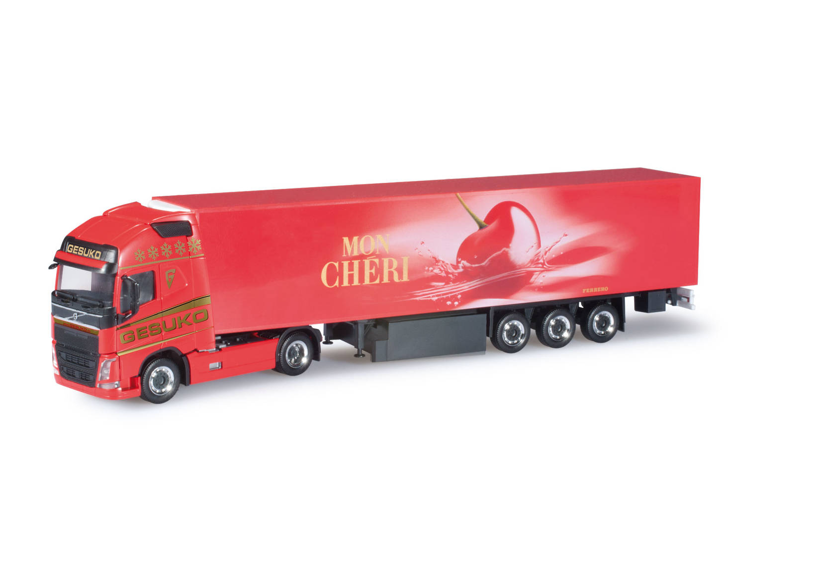 Volvo FH GL XL Kühlkoffer-Sattelzug "Gesuko / Mon Cherí"