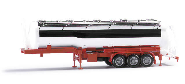 Chrome-plated silo trailer, undecorated