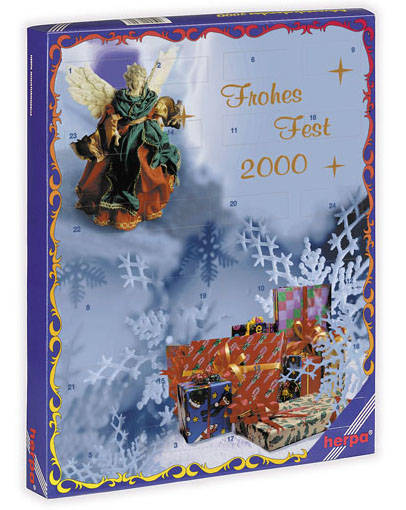 Advent calendar 2000 filled with 24 car models