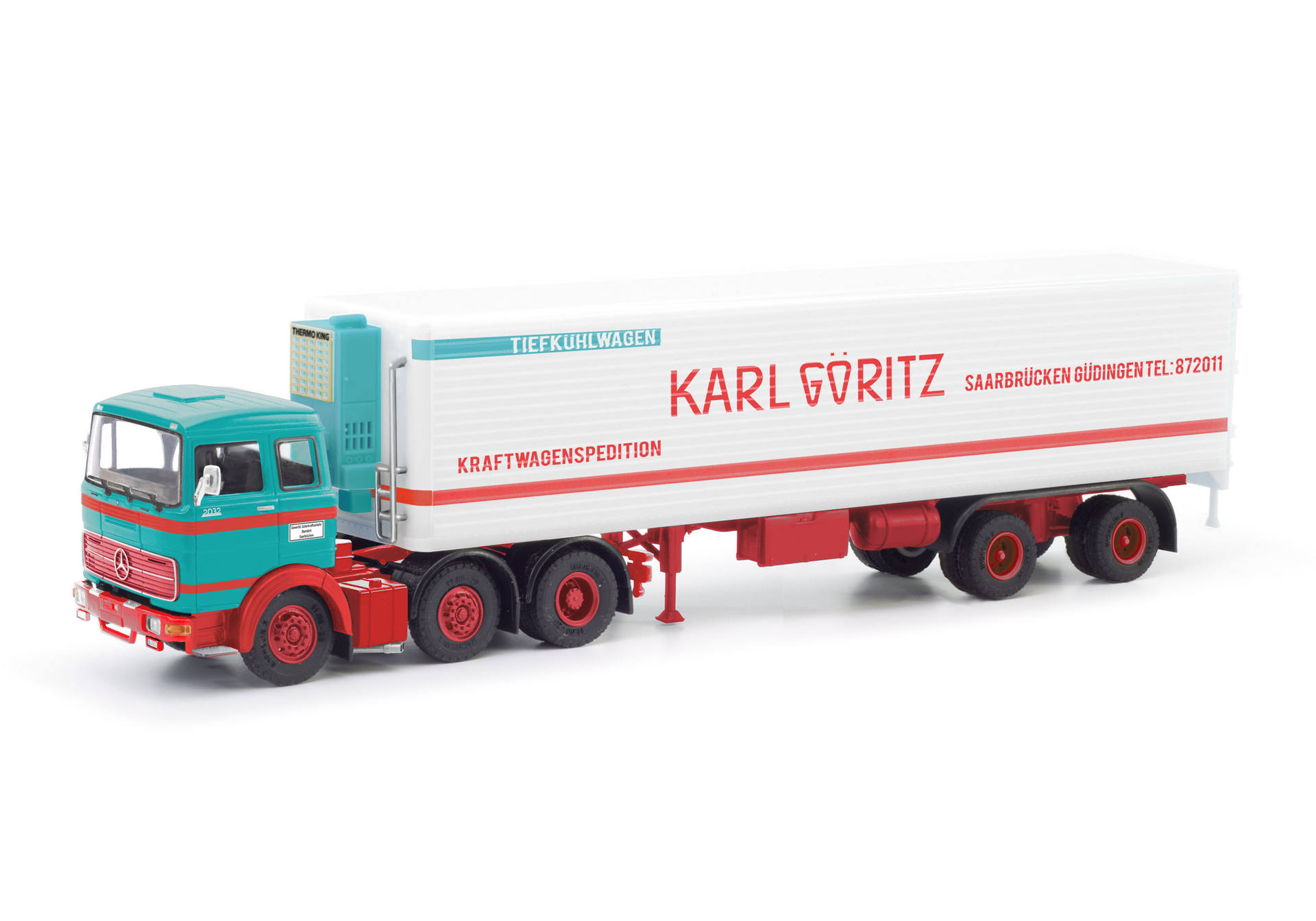 Mercedes-Benz LPS 2032 Kühlkoffer-Sattelzug "Karl Göritz"