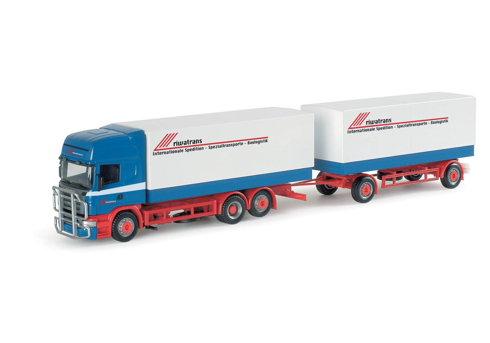 Scania R TL 04 canvas trailer "Riwatrans"