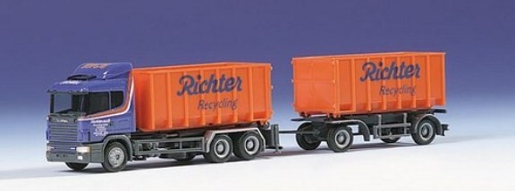 Scania 124 HL roll-off hinging train 3A/2A special box