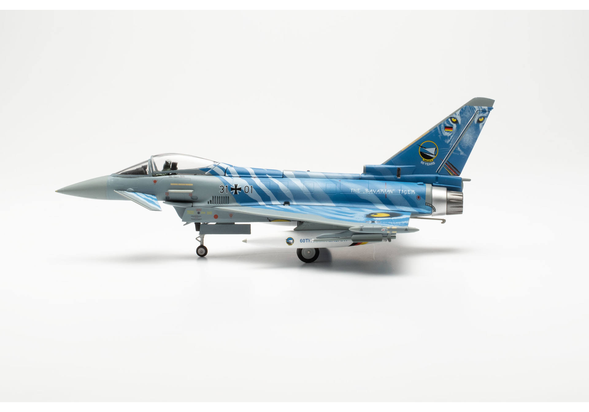 Luftwaffe Eurofighter - Tactical Air Force Squadron 74 "Bavarian Tigers" - 60th Anniversary - 31+01