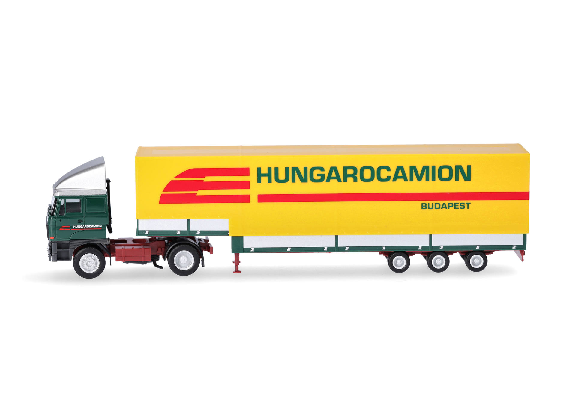 Rába volume canvas semitrailer truck "Hungarocamion" (Hungary/Budapest)