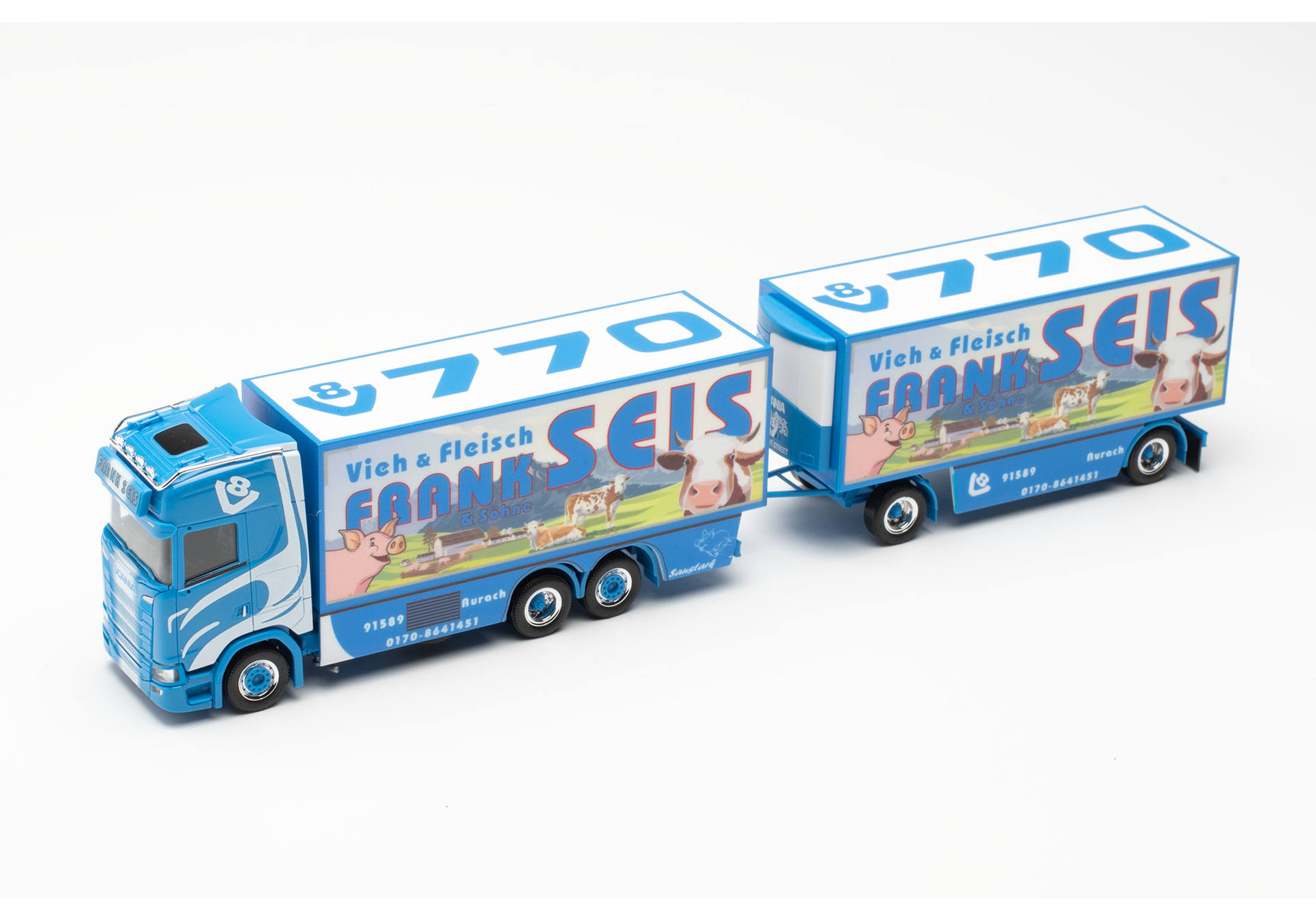 Scania CS 20 HD Kühlkoffer-Hängerzug "Frank Seis" (Bayern/Aurach)