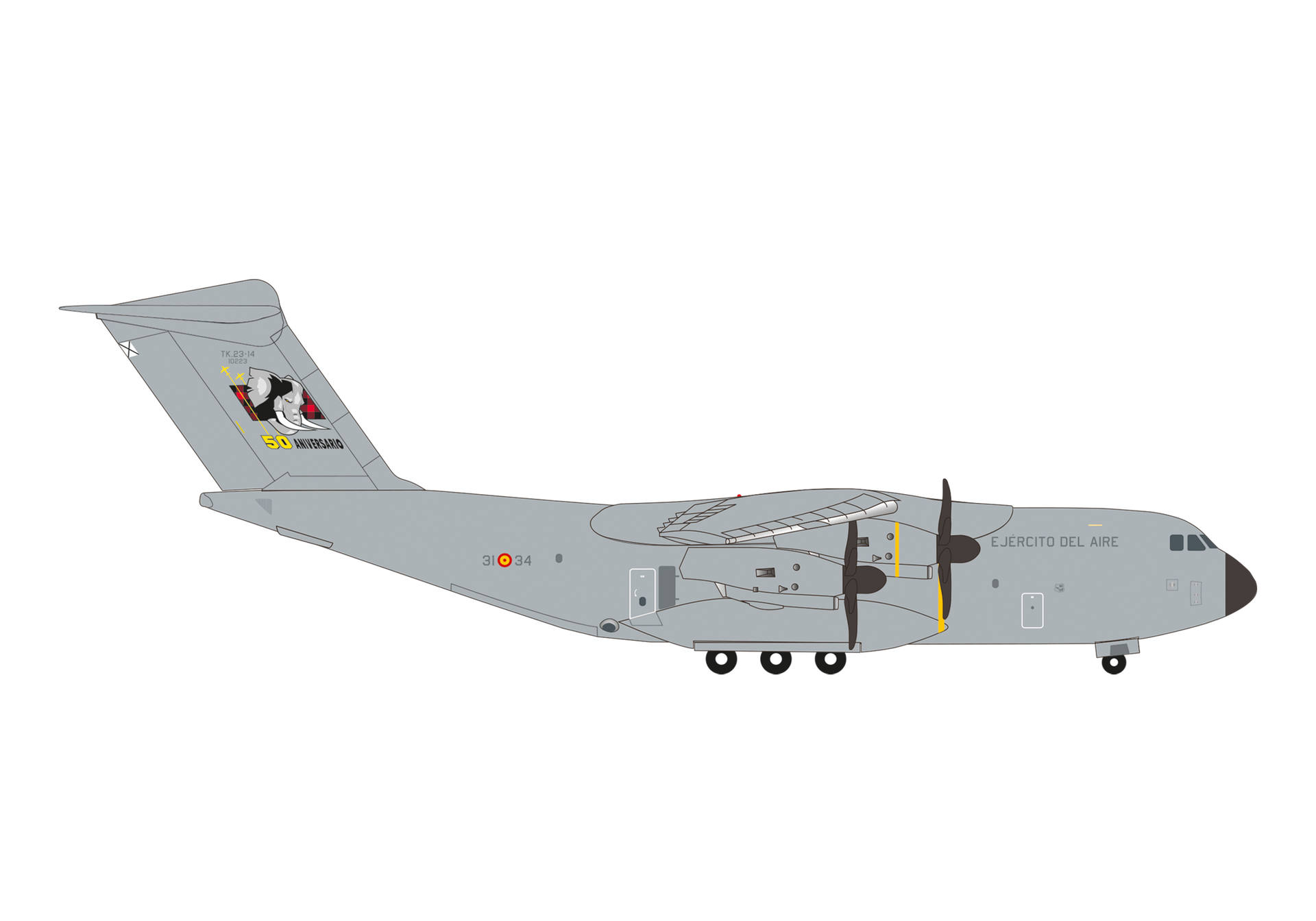 Spanish Air Force Airbus A400M Atlas (T.23) - 31st Wing (Ala 31), Zaragoza - 50 Aniversario