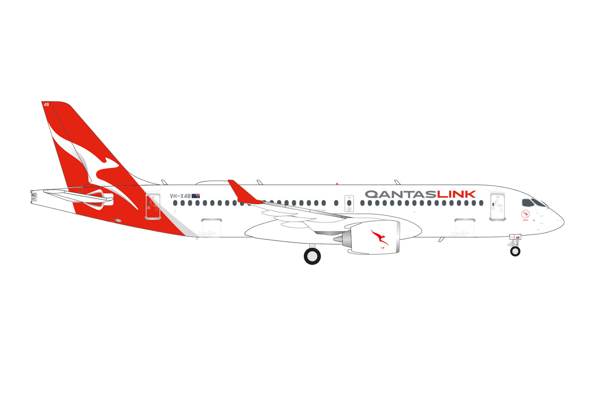 QantasLink Airbus A220-300 - "Koala" - VH-X4B