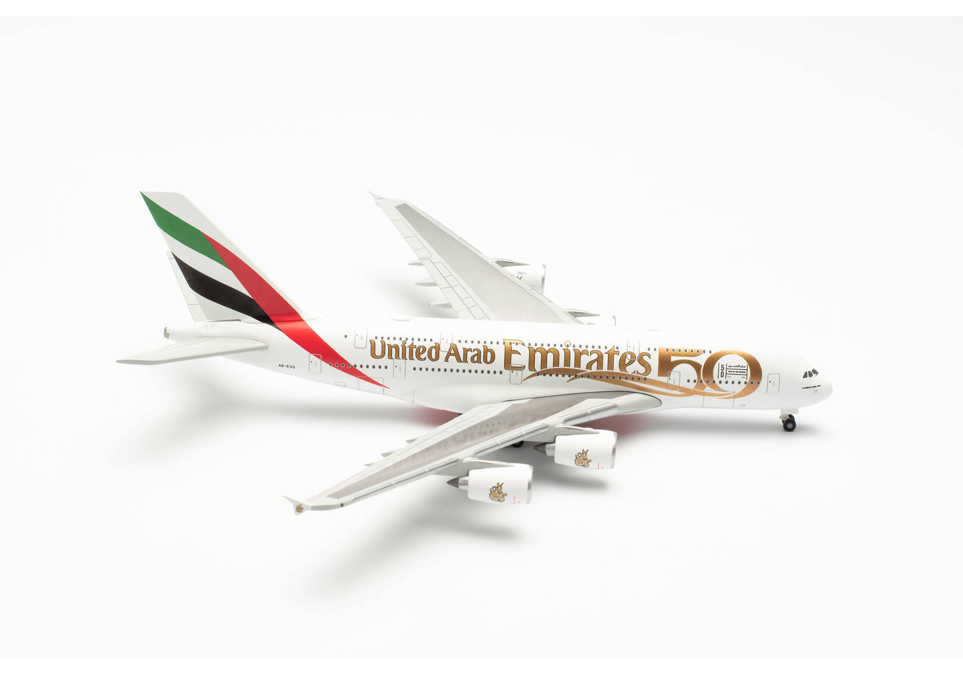 Emirates Airbus A380 - UAE 50th Anniversary – A6-EVG