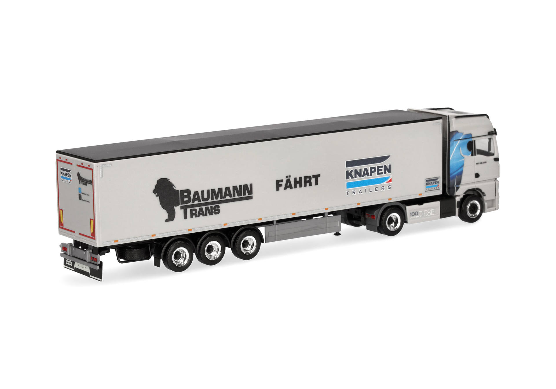 MAN TGX GX Schubboden-Sattelzug "Baumann/Knapen"