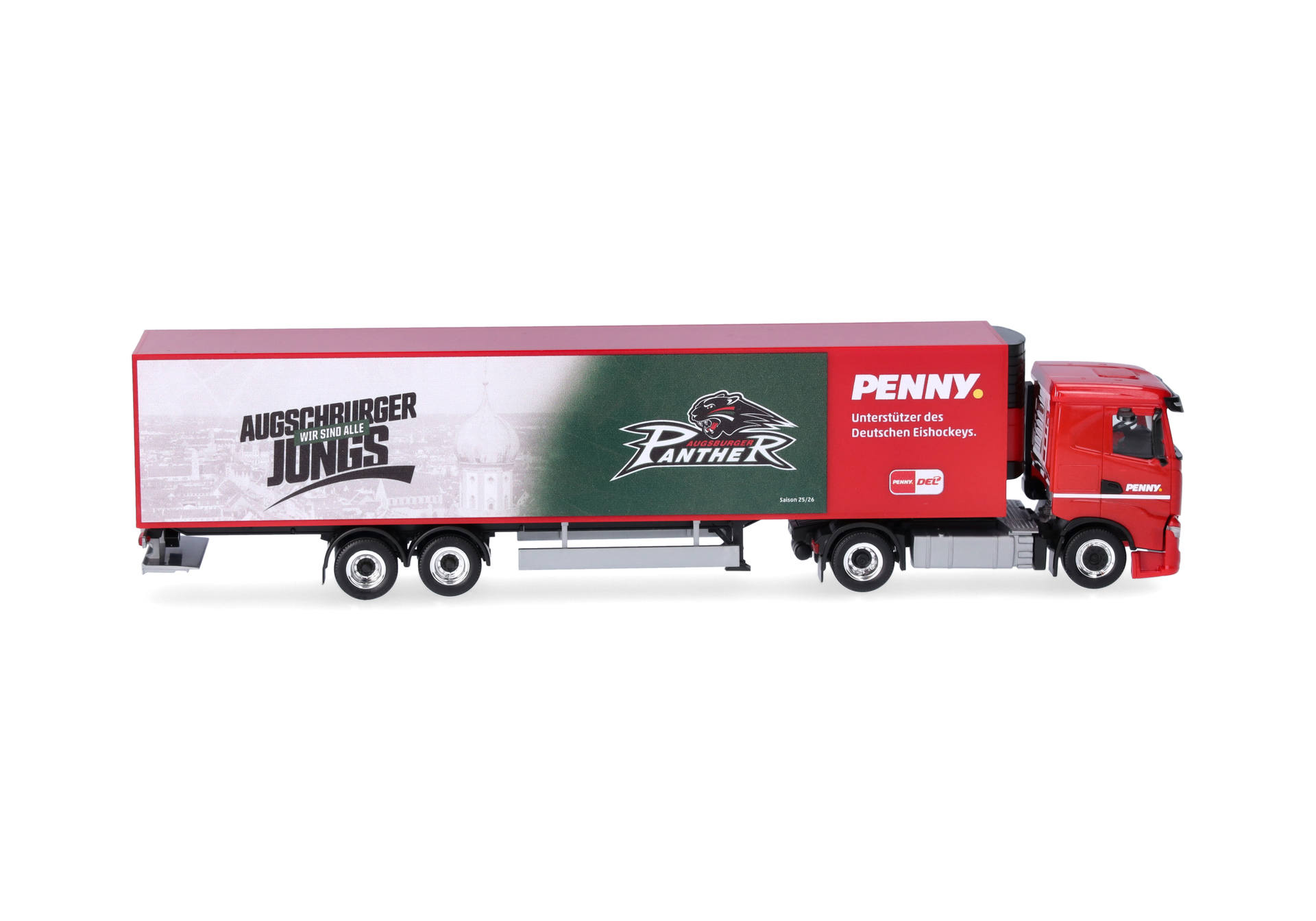 truck, semi-trailer, red truck, trailer, scale model