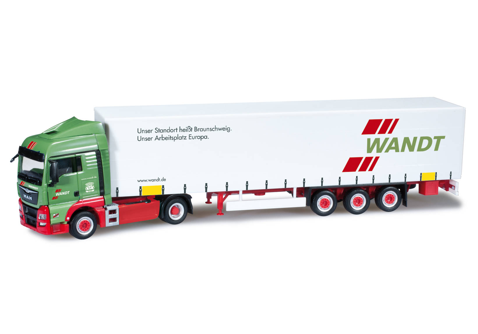 MAN TGX XLX Euro 6 curtain canvas semitrailer "Wandt"