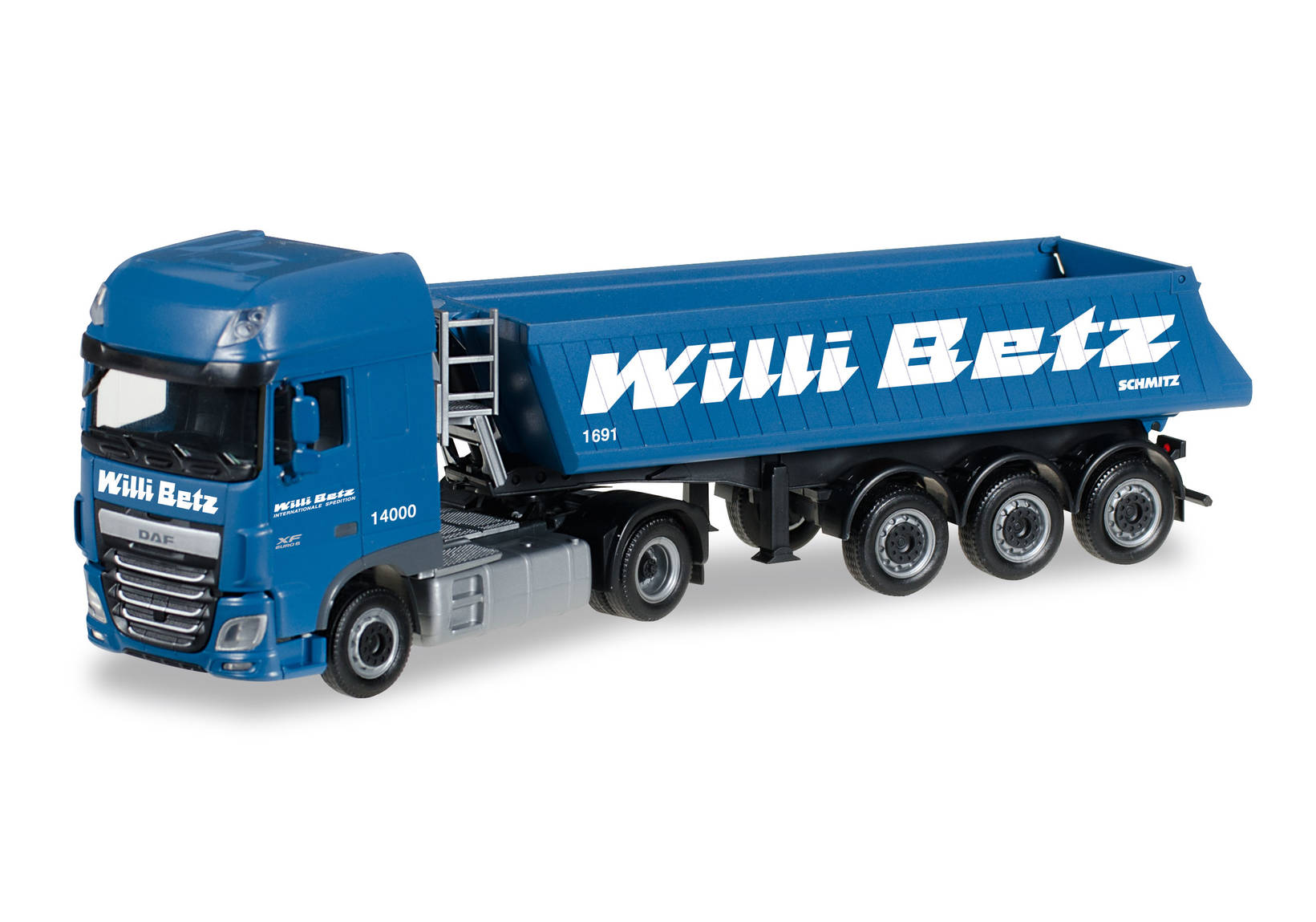 DAF XF SSC Euro 6 Baukipper-Sattelzug "Willi Betz"