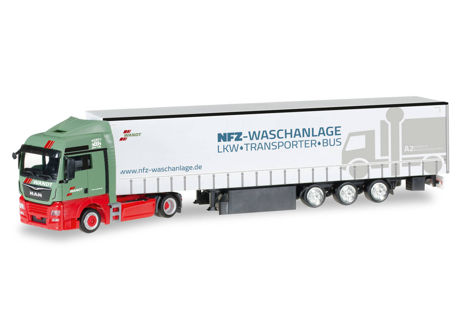 MAN TGX XLX Euro 6c Gardinenplanen-Sattelzug "Wandt Waschpark"