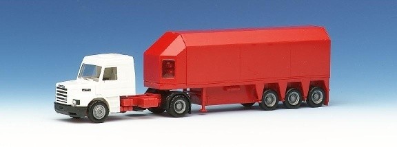 Scania Hauber Facelift 143 m TL glass transporter saddle train 2A/3A