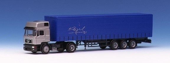Man F2000 Curtains 2a chassis Anthracite long -distance traffic m. Hochdach