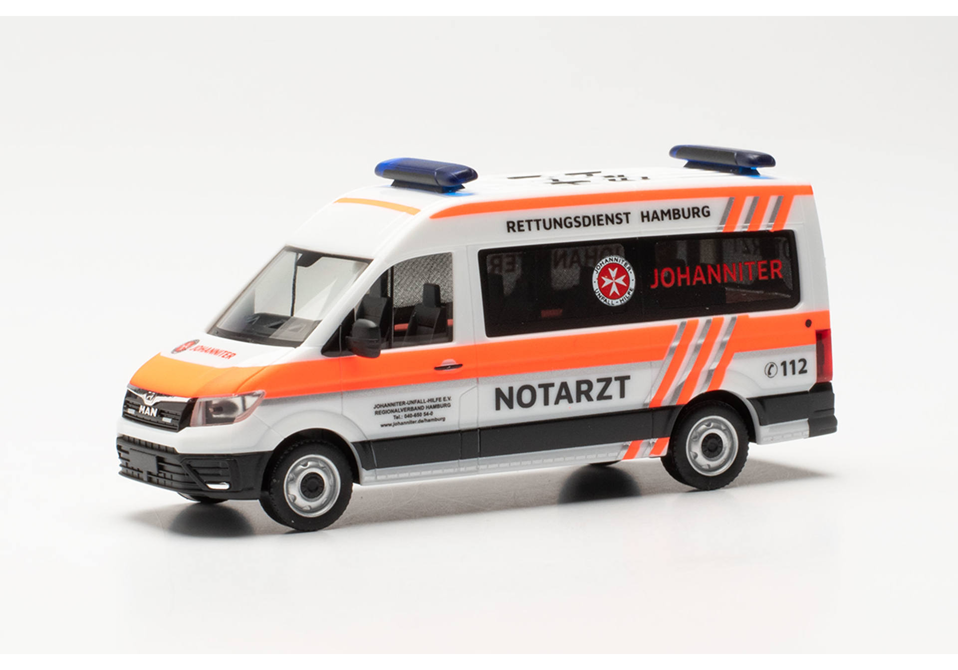 MAN TGE bus "Johanniter Hamburg/Notarzt"