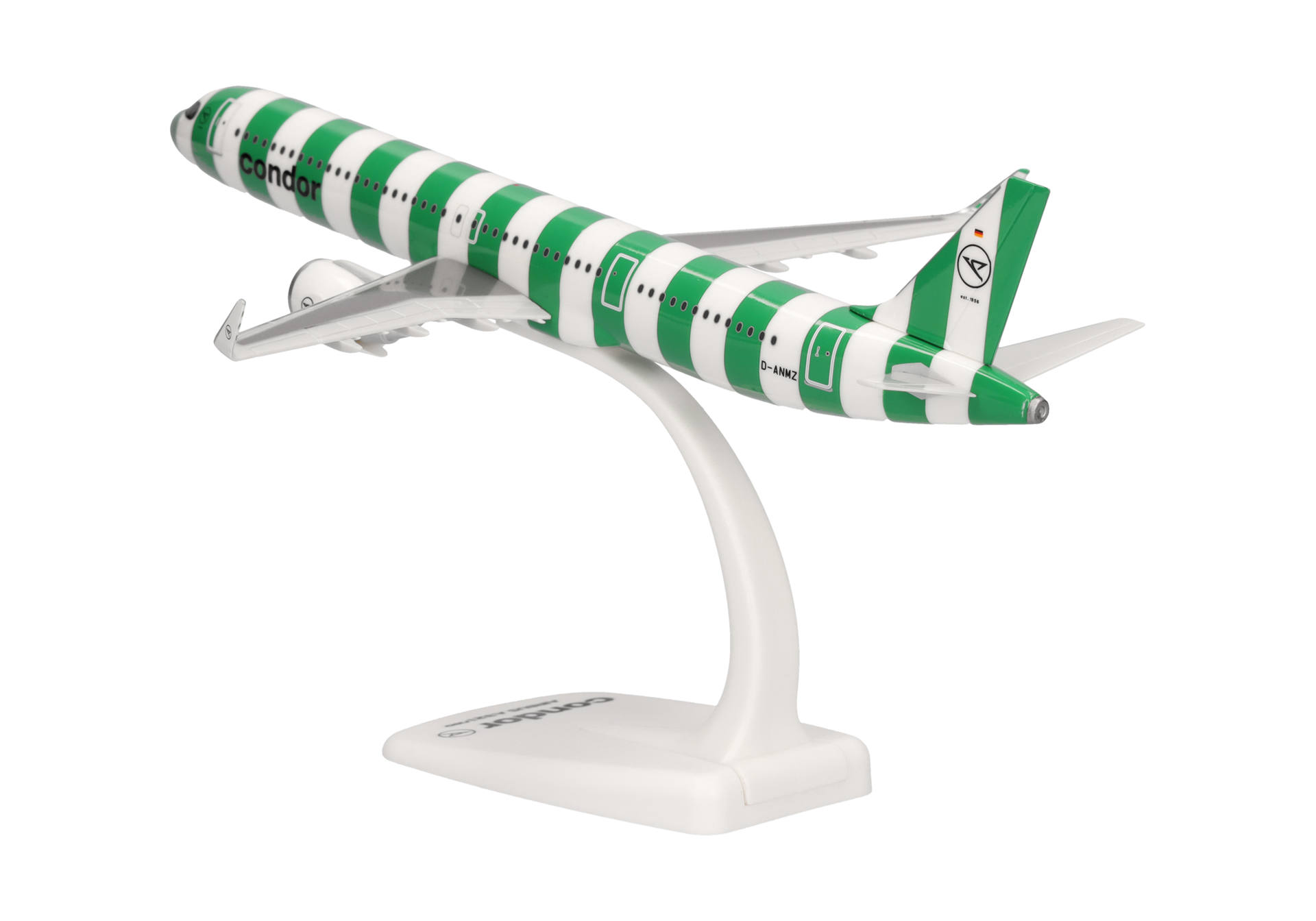 airplane, model, display stand, green white, diecast, airplane, model, display stand, green white, airliner