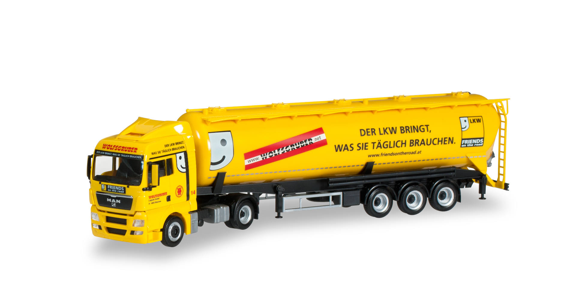 MAN TGX XLX silo semitrailer "Wolfsgruber"
