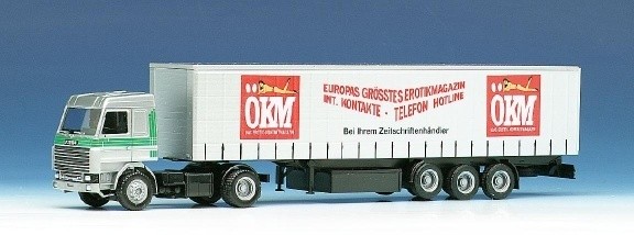 Scania 143 M Gardinenplanen-Sattelzug 2a/3a Sammlerbörse