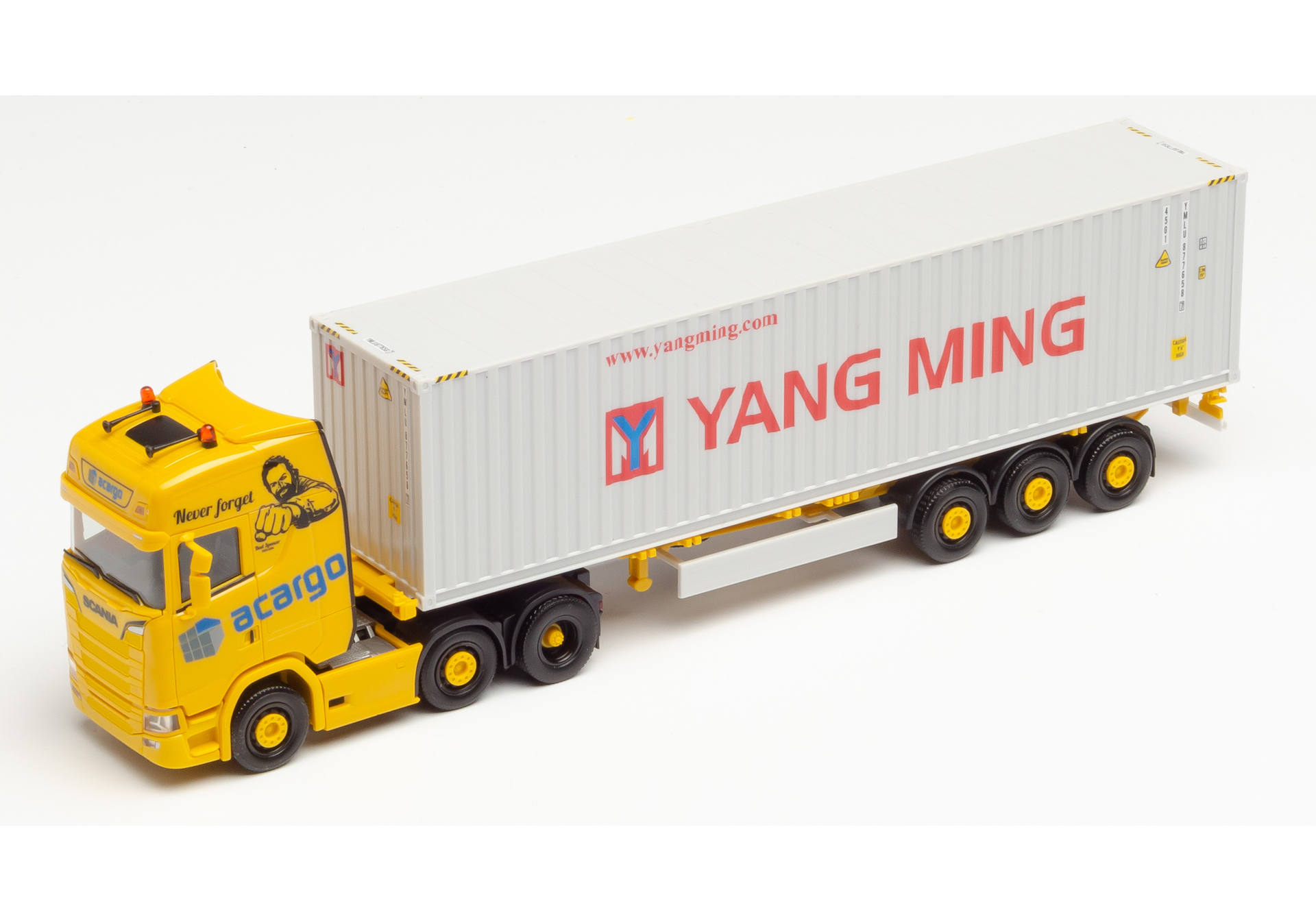 Scania CS 20 HD 6x2 Container-Sattelzug "acargo/Yang Ming 40 ft. High Cube“