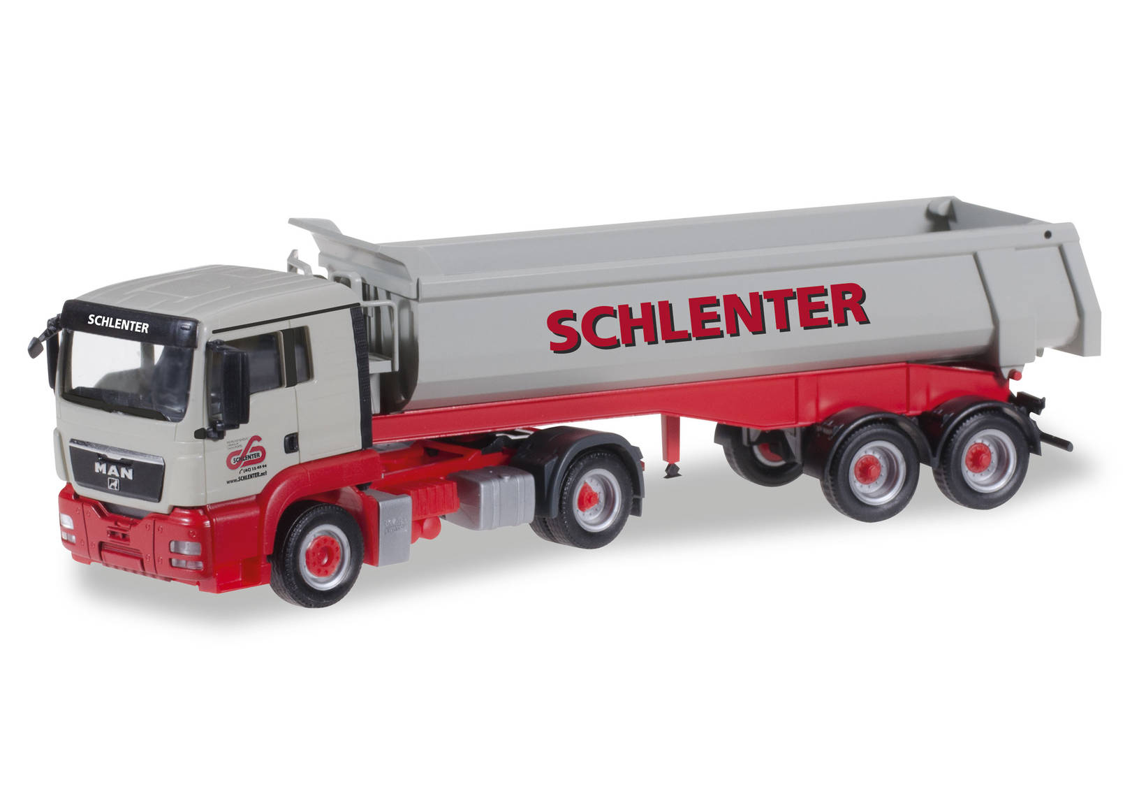 MAN TGS L dump semitrailer "Schlenter Aachen"