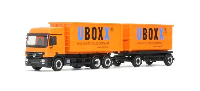 Mercedes-Benz Actros L Abrollmulden-Hängerzug U-BOXX "Unirop"