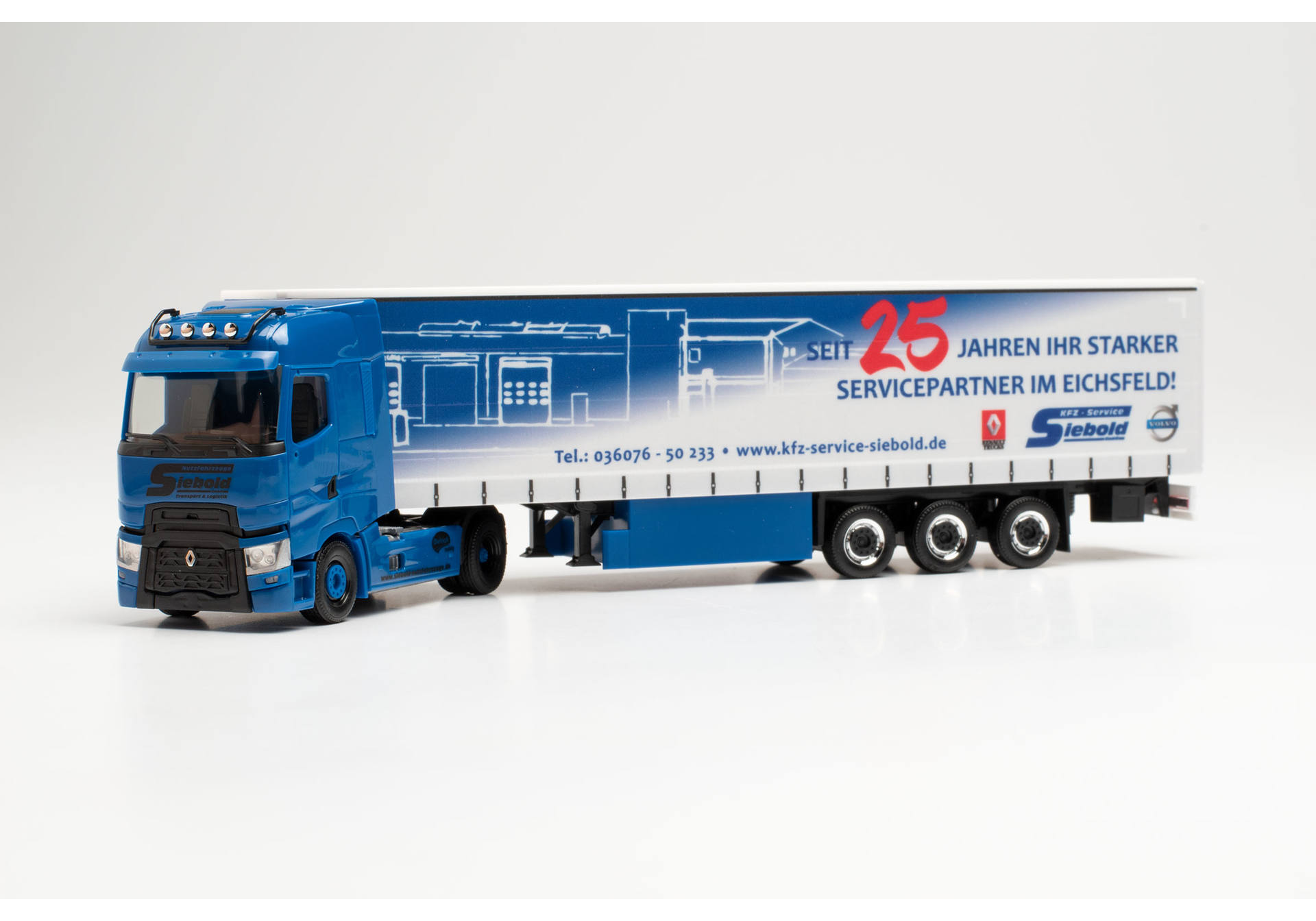 Renault T Gardinenplanen-Sattelzug „Siebold Nutzfahrzeuge“