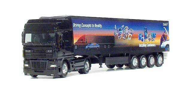 DAF XF box semitrailer "SKF"