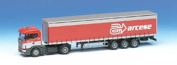 Scania 124 hl curtain plane saddle train 2a/3a