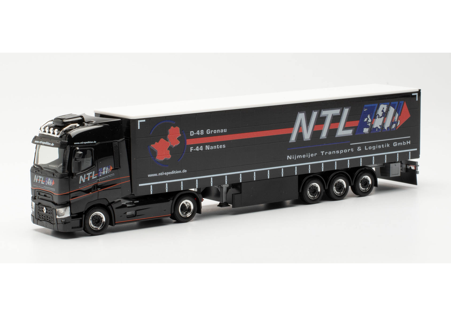 Renault T curtain canvas semitrailer "Nijmeijer NTL GmbH"