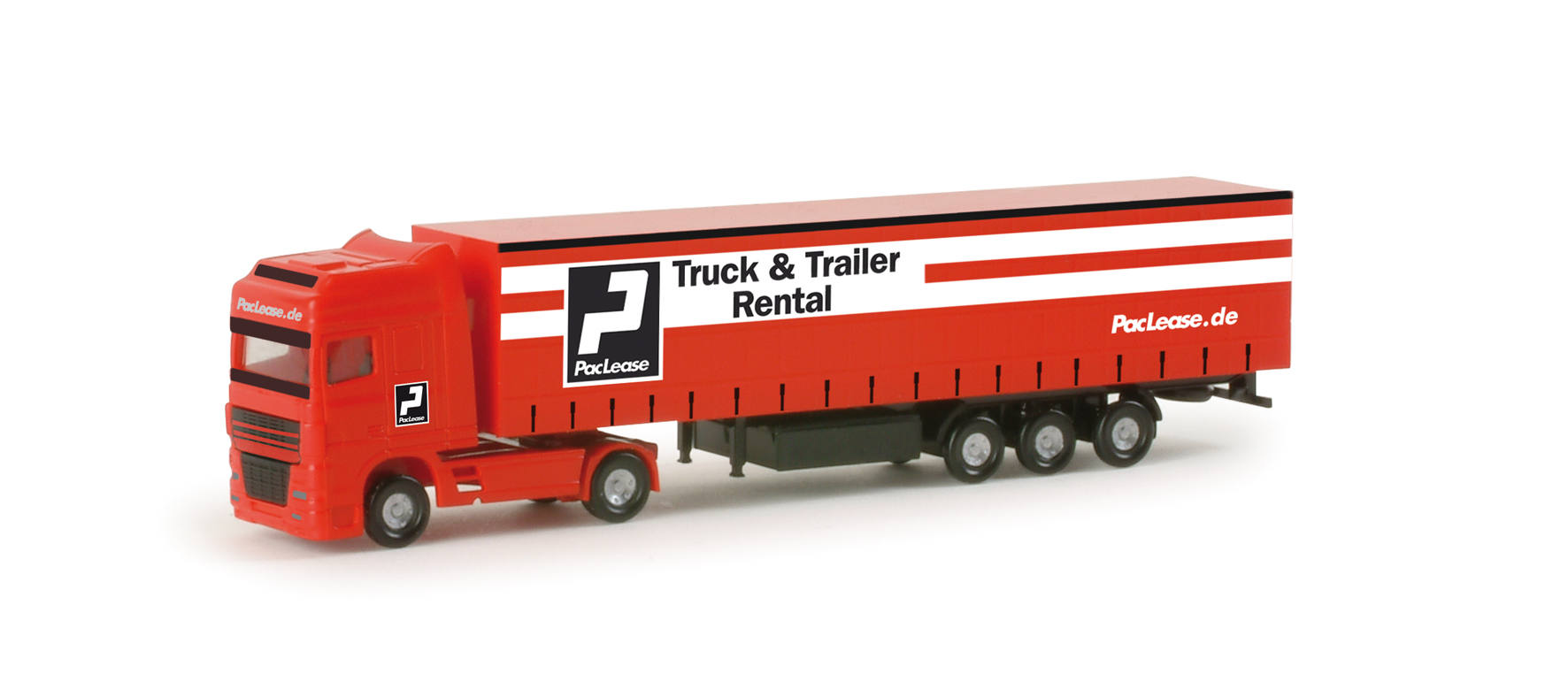 DAF XF curtain canvas semitrailer "Paclease"