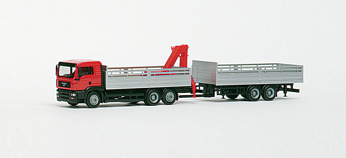 MAN TGA L pick-up trailer / loading crane