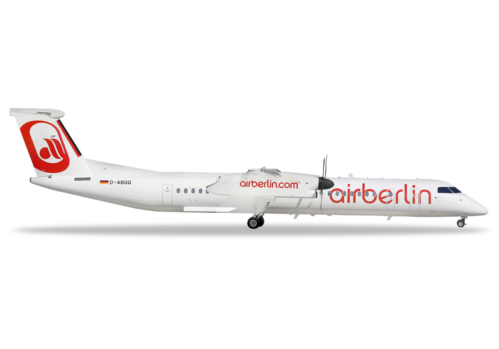 Air Berlin Bombardier Q400 "Albino" colors