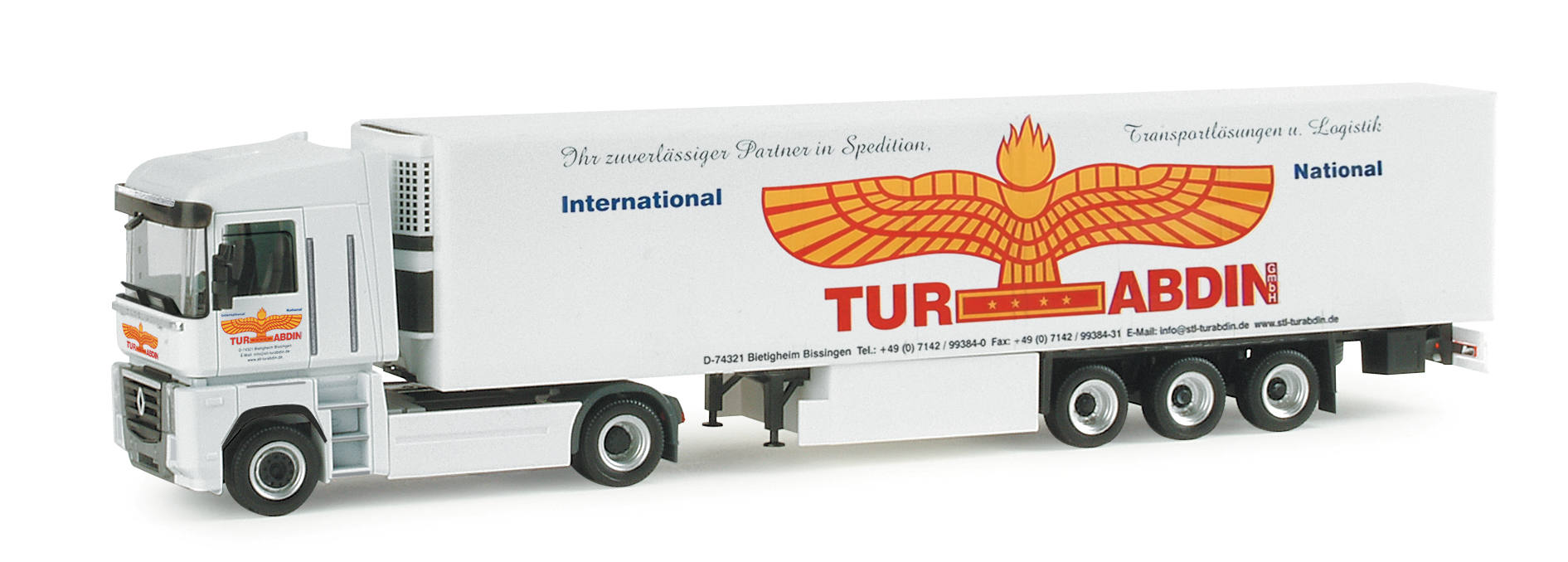 Renault Magnum refrigerated box semitrailer "Tur-Abdin"
