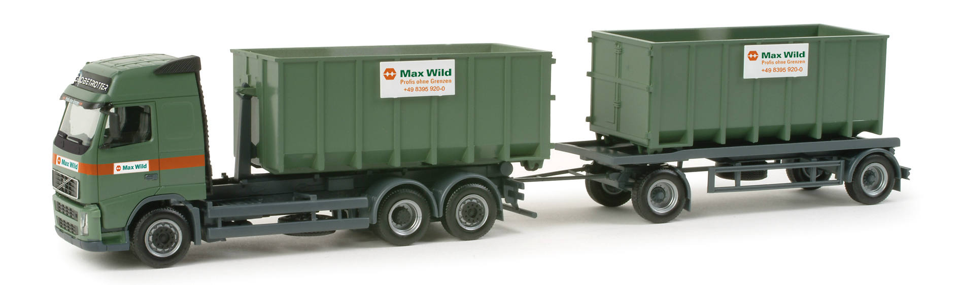 Volvo GL Abrollmulden-Hängerzug "Max Wild"