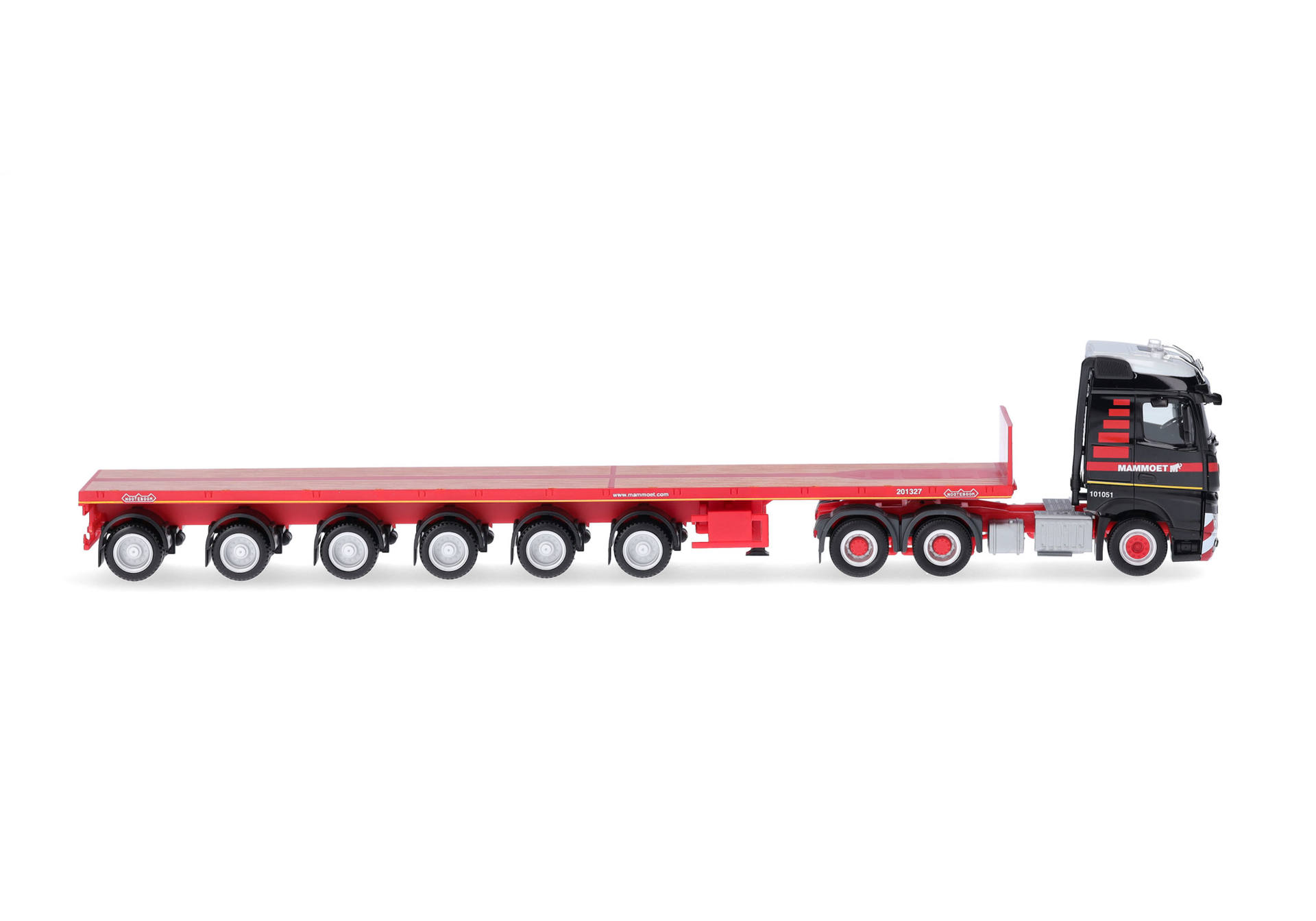 Mercedes-Benz Arocs Streamspace ballast semitrailer "Mammoet" (Netherlands / Utrecht)