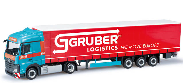 Mercedes-Benz Actros Streamspace curtain canvas semitrailer "Gruber" (I)