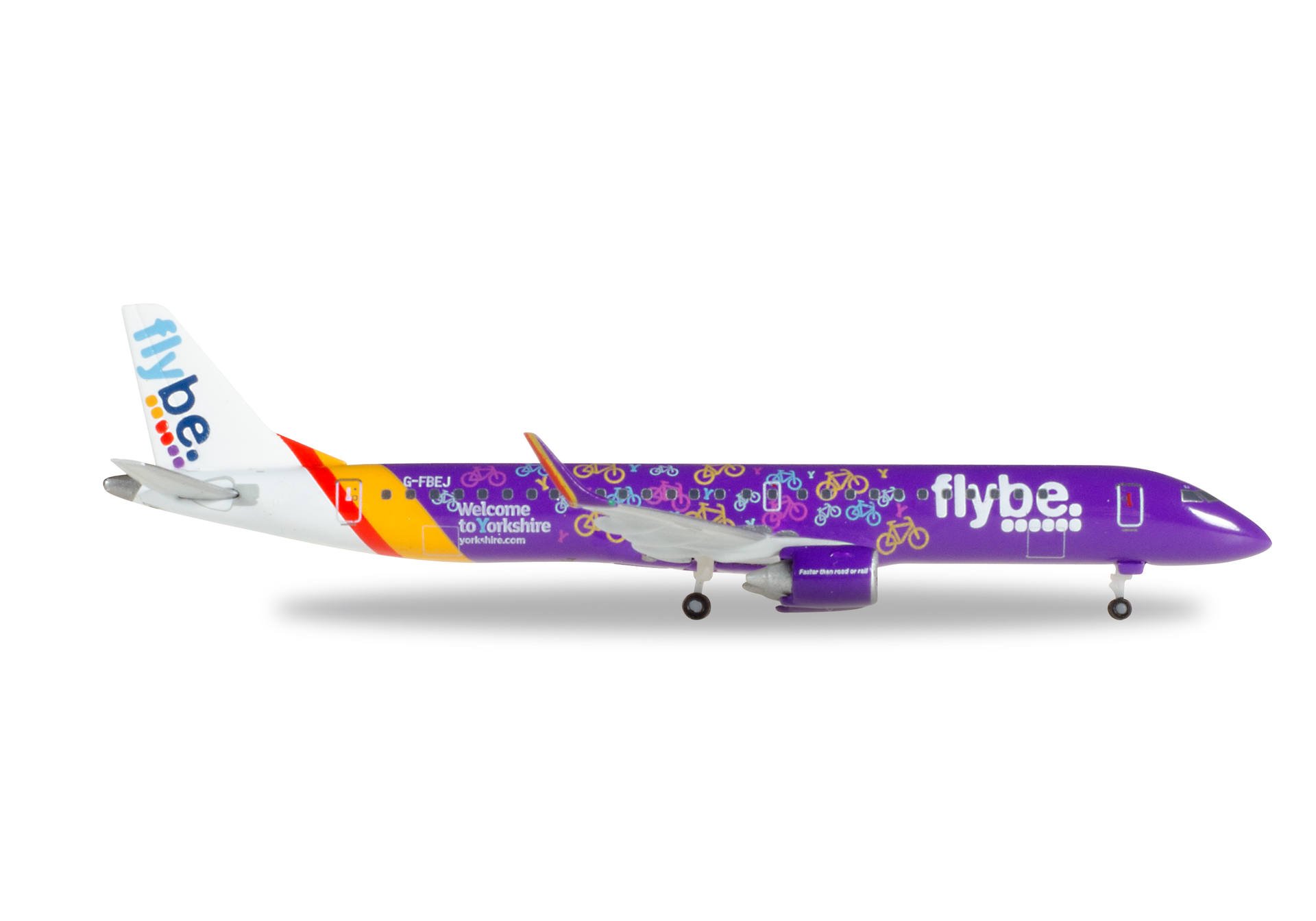 FlyBe Embraer E195 "Welcome to Yorkshire"