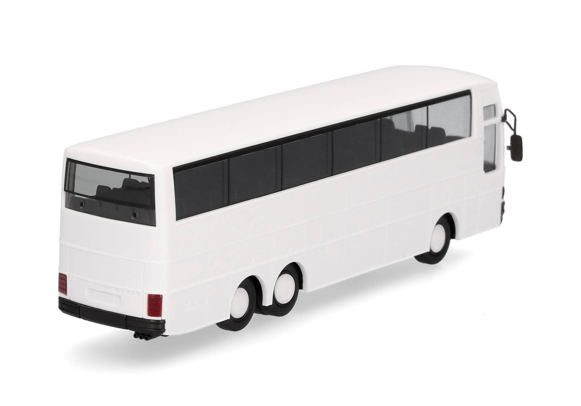 bus, miniature, white, coach, windowed