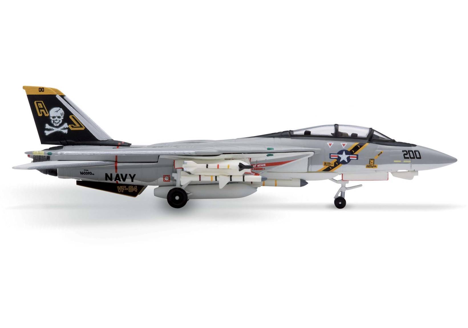 ガリバー 1/200 F14 TOMCAT VF-103 ジョリーロジャース - 航空機