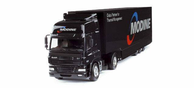 DAF CF box semitrailer "Modine"
