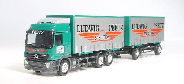 Mercedes-Benz Actros L interchange curtain canvas trailer "Peetz"