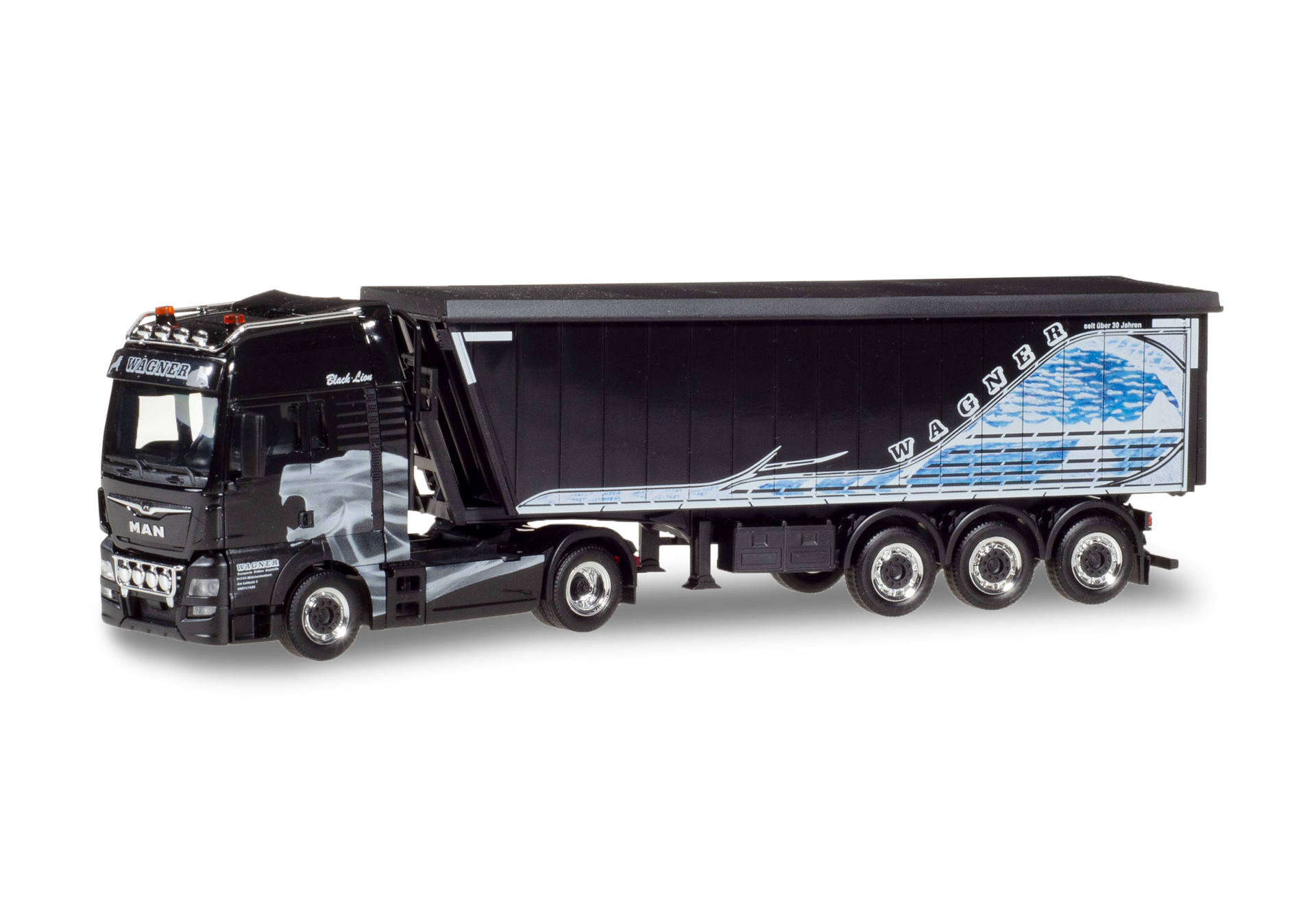 MAN TGX XXL Stöffel-Liner truck semitrailer "Wagner"