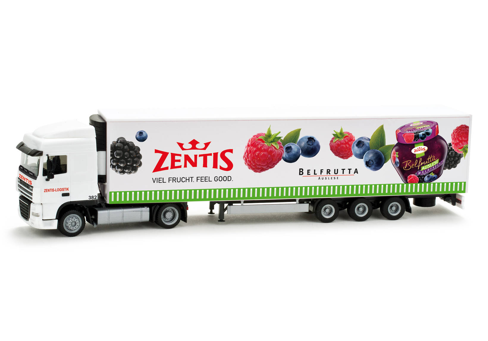 DAF XF 105 SC refrigerated lowliner semitrailer "Zentis"