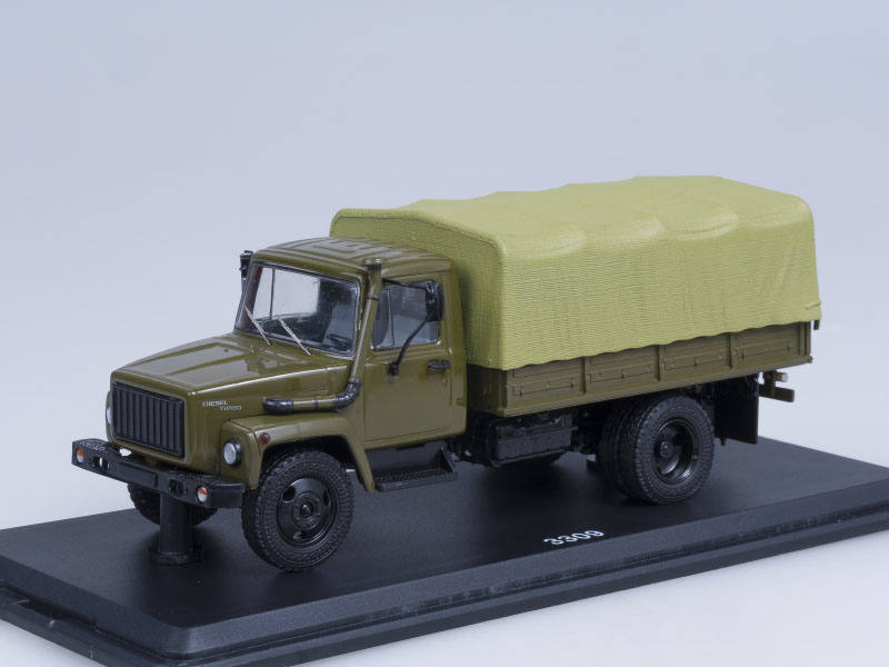 SSM: GAZ-3309 flatbed truck with tent