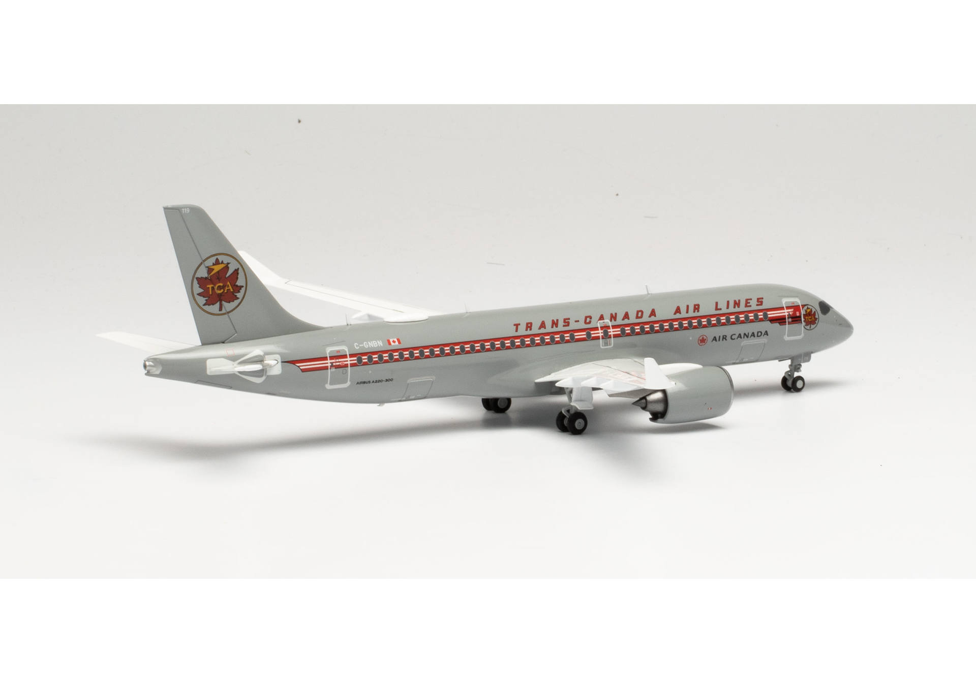Air Canada Airbus A220-300 - Trans Canada Air Lines retro livery – C-GNBN