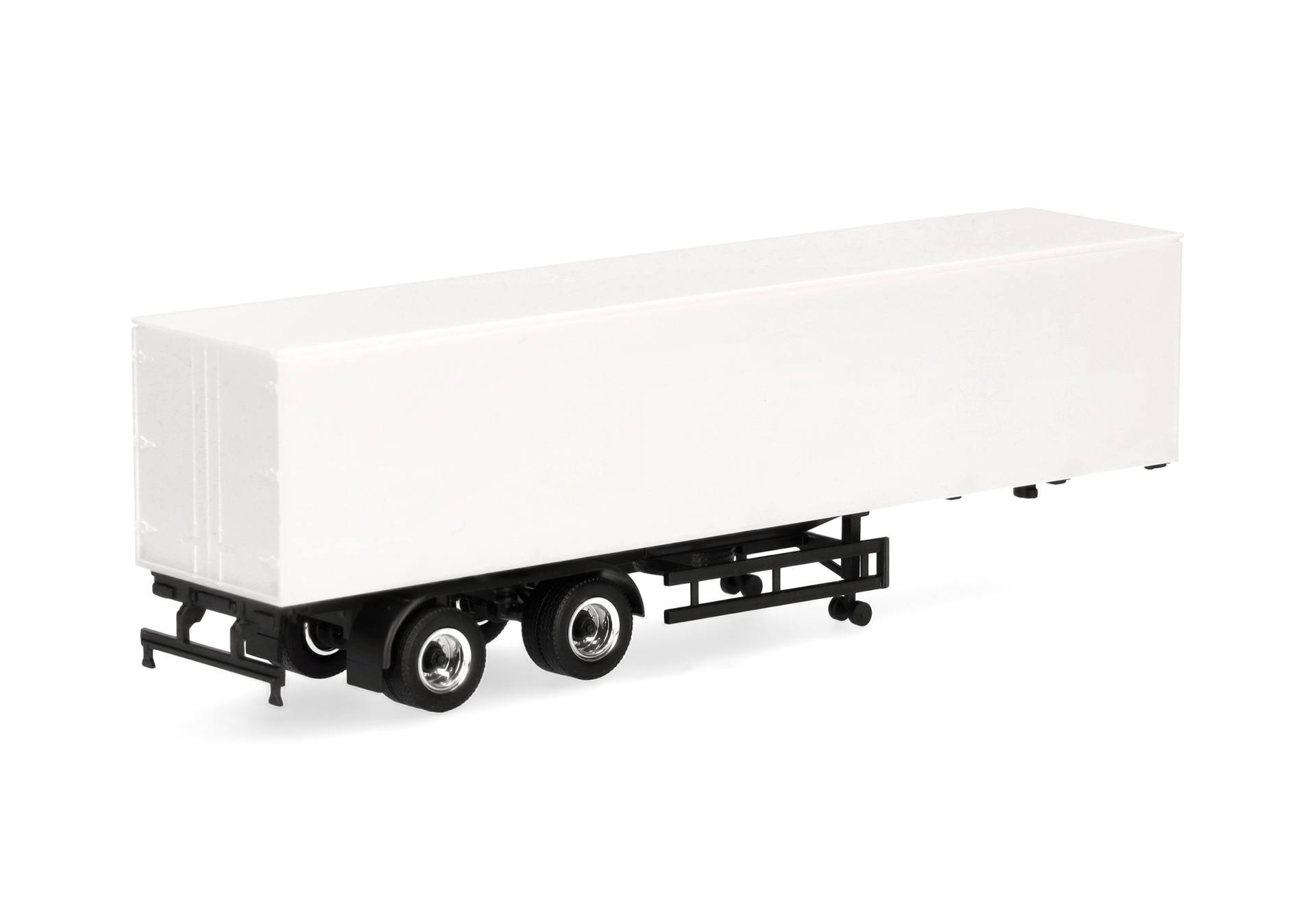 Box trailer 2axles, white