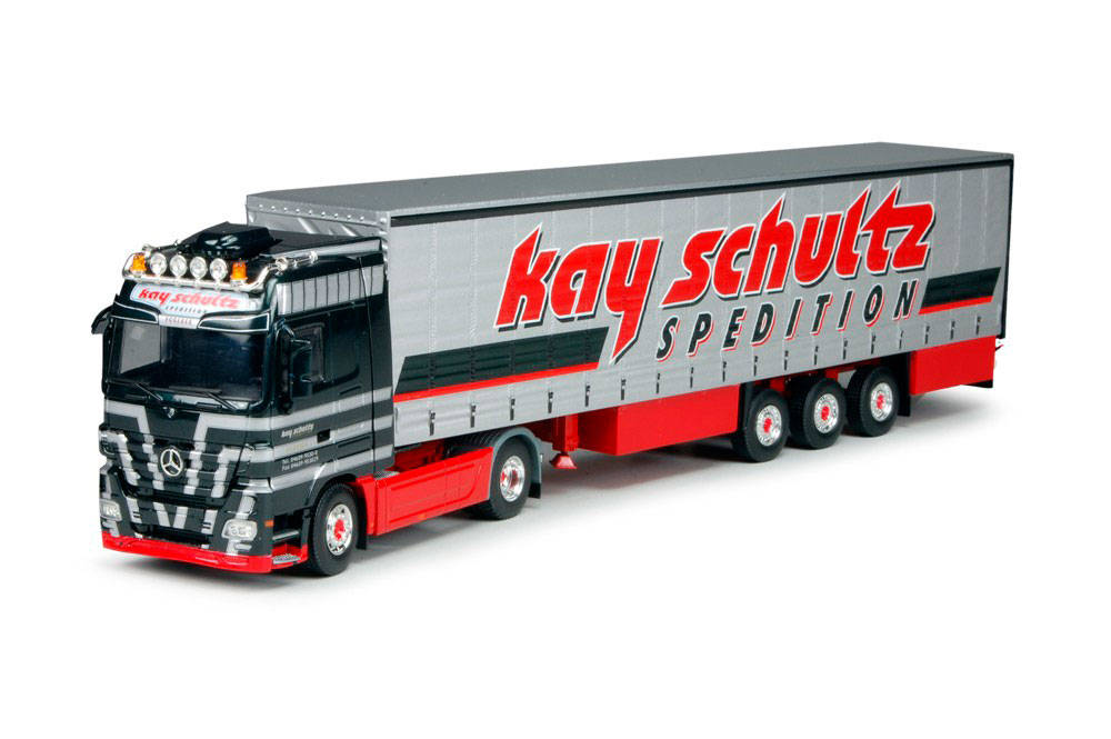 Mercedes-Benz Actros LH curtain canvas semitrailer "Kay Schultz"